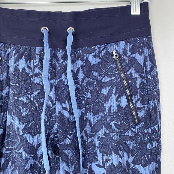 Athleta Trekkie North‎ Jogger Lightweight Ripstop Hiking Outdoors Navy Floral 2 - Picture 5 of 12